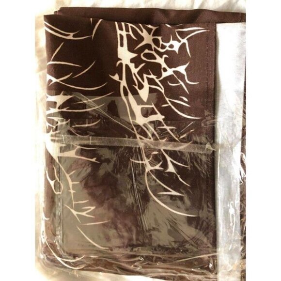FINAL REDUCTION -  Splash Home Tree Fabric Shower Curtain Chocolate Brown#2236 - Picture 3 of 3